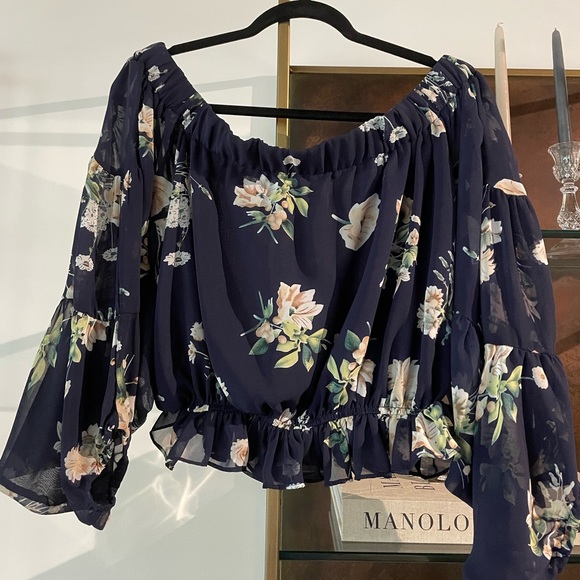 Floral Off The Shoulder Blouse - Picture 1 of 2